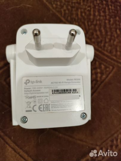 Wi-Fi усилитель сигнала (репитер) TP-link RE205