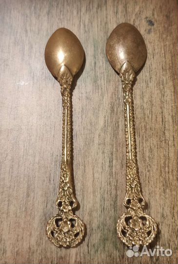 Мельхиоровые ложки СССР ручная работа