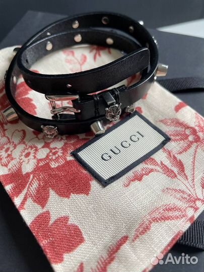 Браслет Gucci нат кожа размер S и М наличие