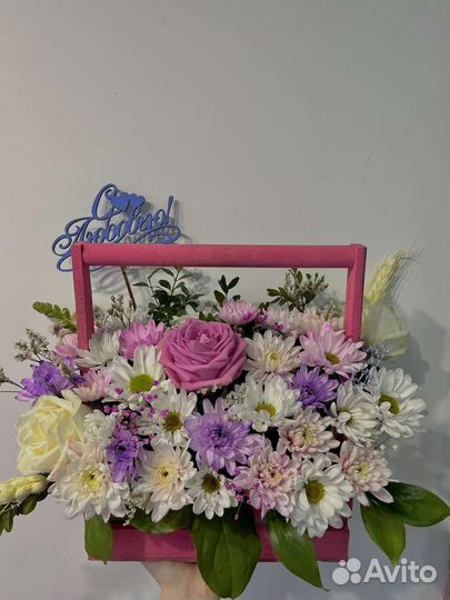 Корзинки для цветов, ящики для декора и подарков