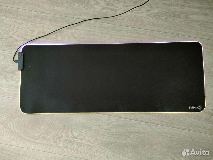 Коврик для мышки игровой большой с подсветкой