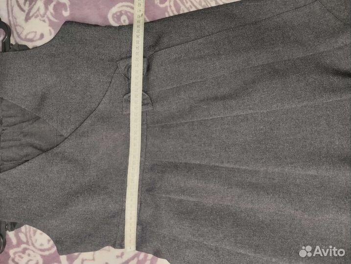 Школьный сарафан(серый),рост от 140см