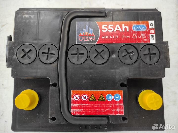 Аккумулятор 55Ач 480А евро кубик Сербия Urban оп