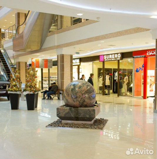 Фонтан крутящийся шар