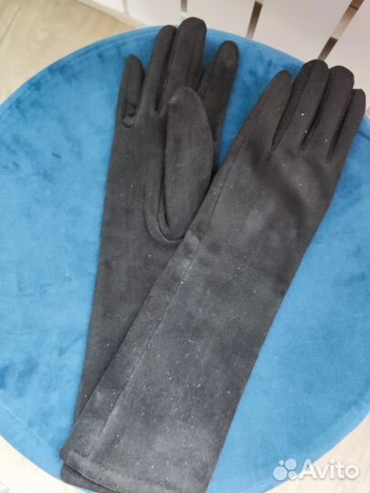 Перчатки женские трикотажные утеплённые