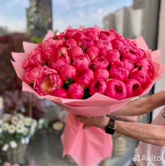 Пионы Розы Доставка