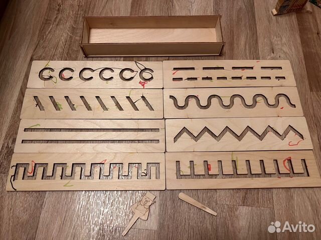 Деревянный тренажер для письма