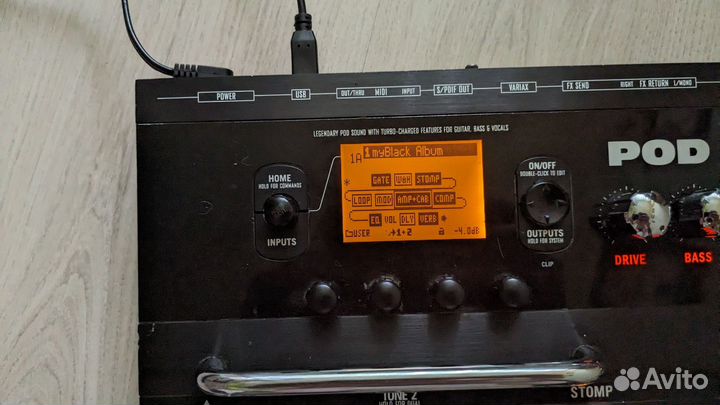 Гитарный процессор line 6 pod x3 live