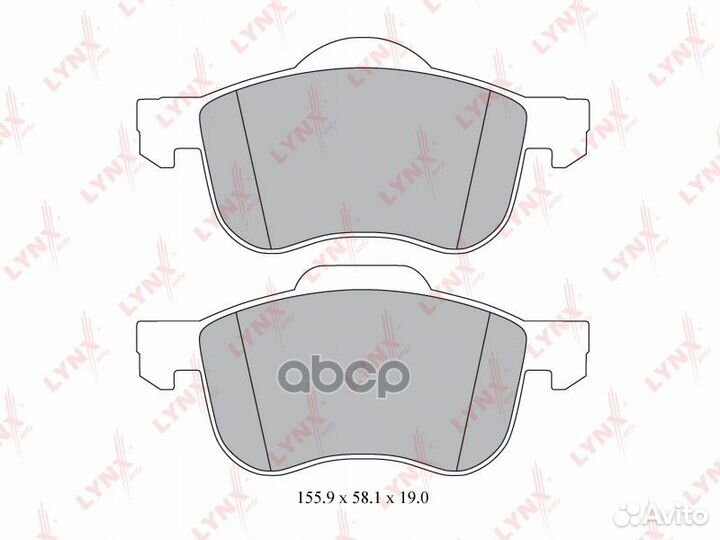 Колодки тормозные дисковые перед BD7811 LYN