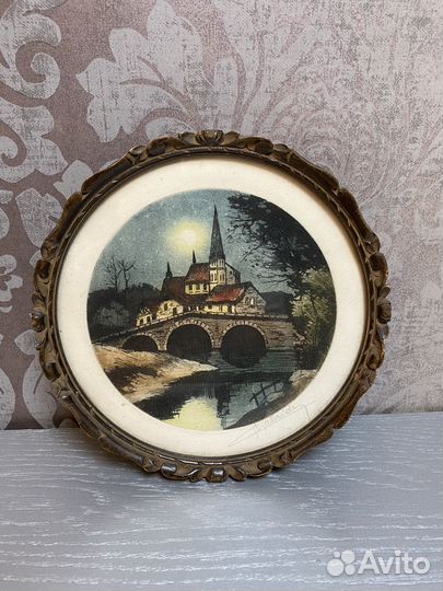 Картина. Акварель. Бельгия