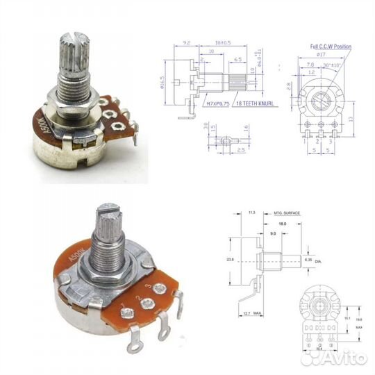 Потенциометр Переменный резистор Многооборотный