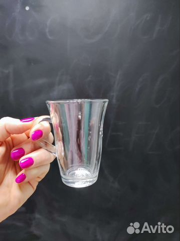 Набор 10 штук кружка стеклянная для чая