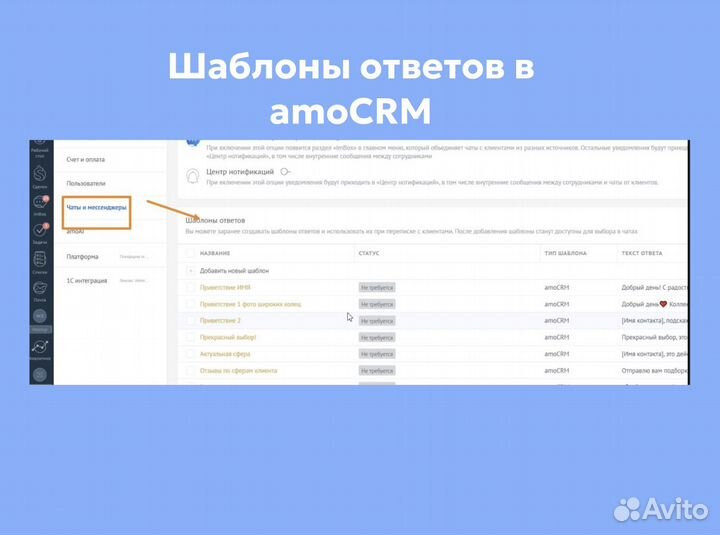 Настройка Битрикс24 и amoCRM