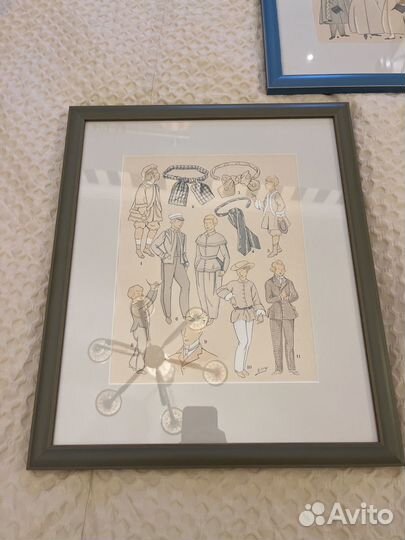 Картины дизайнерские французкого блошиного рынка