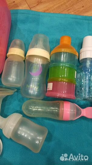 Молокоотсос pigeon, бутылочки разные