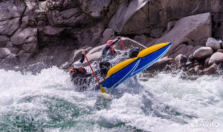 Катамаран и снаряжение для сплава в аренду. Заброс