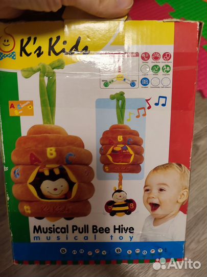 Музыкальная развивающая игрушка пчёлка в улье