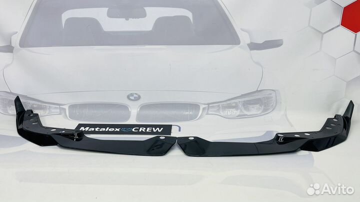 Сплиттер BMW G20 Рестайлинг черный глянец