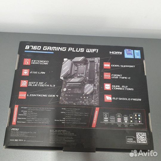 Материнская плата MSI B760 gaming plus wifi