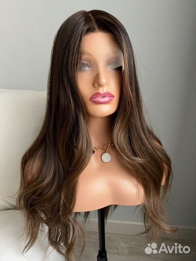 Парик темно-русый на сетке