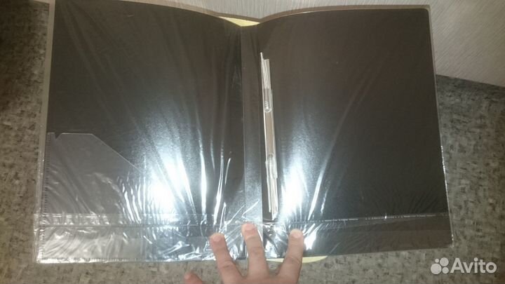 Папка А4 с боковым пружинным скоросшивателем proff