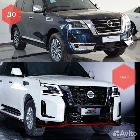 Решетка радиатора Patrol Y62 рестайлинг 2022