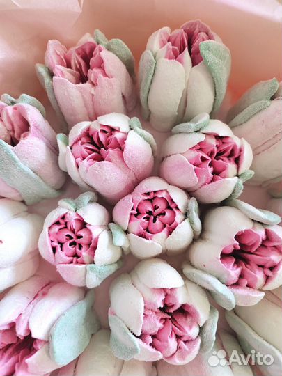 Цветы из зефира, букеты