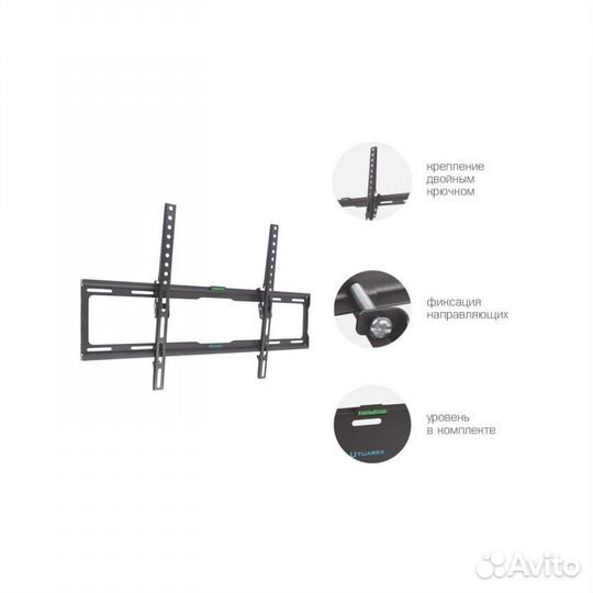 Кронштейн для тв наклонный Tuarex olimp-112 Black