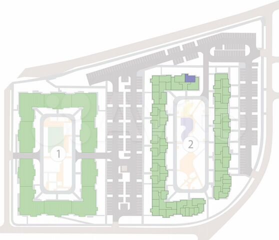 2-к. квартира, 57,2 м², 4/4 эт.