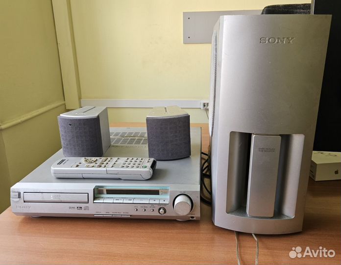 Домашний кинотеатр sony, сабвуфер, колонки