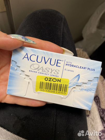Линзы контактные acuvue oasys двухнедельные -3,50