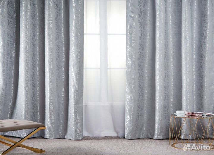 Шторы мрамор новые