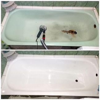 Реставрация ванн, обновление эмали