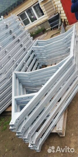 Рама прицепа с дышлом и птс 530 на 130 см цинк