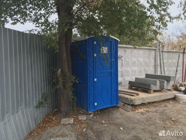 Туалетная кабина, новая, стандарт, синяя, мд