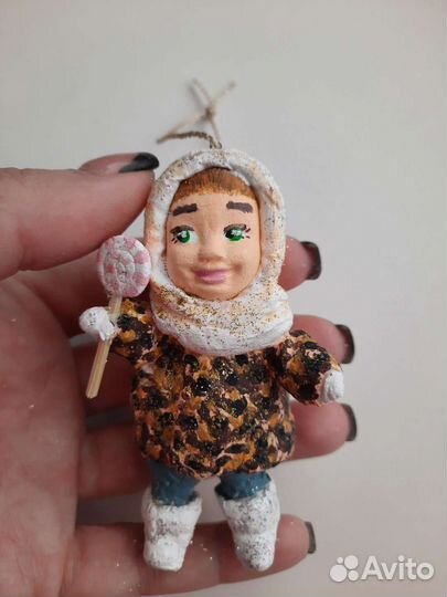 Ватные елочные игрушки