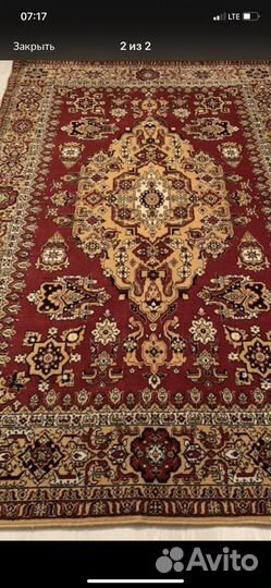 Ковер шерстяной 2 на 3 бу