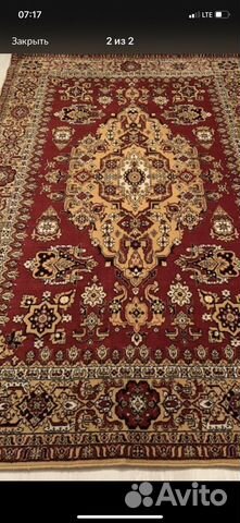 Ковер шерстяной 2 на 3 бу