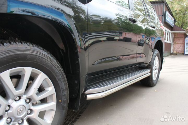 Защита порогов на Land Cruiser Prado 120 прадо 120