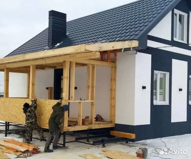 Кровельные работы. Каркасные дома