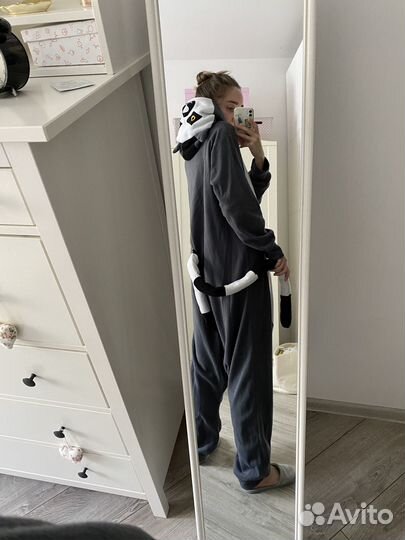 Пижама кигуруми лемур костюм