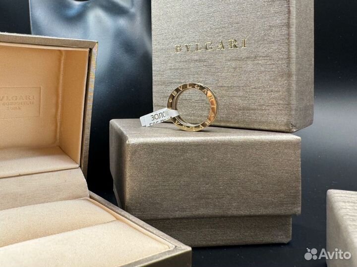 Золотое кольцо bvlgari zero 585