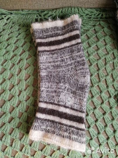 Наколенники вязанные из козьей шерсти