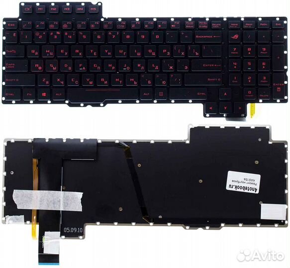 Новая клавиатура Asus G752 с подсветкой KAS154