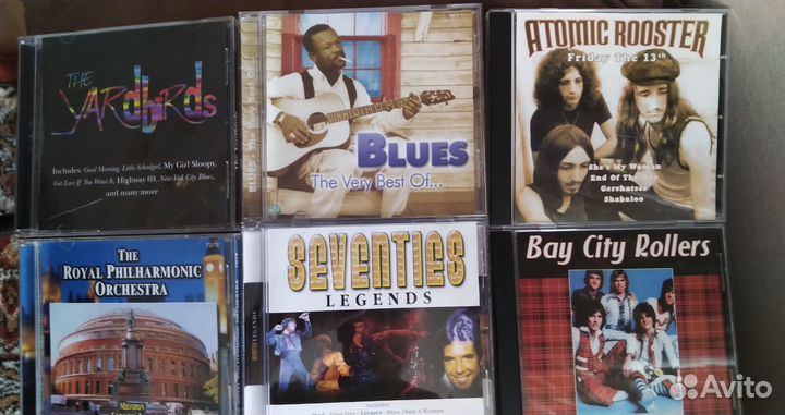 CD диски: The Yardbirds, Atomic Rooster, Blues