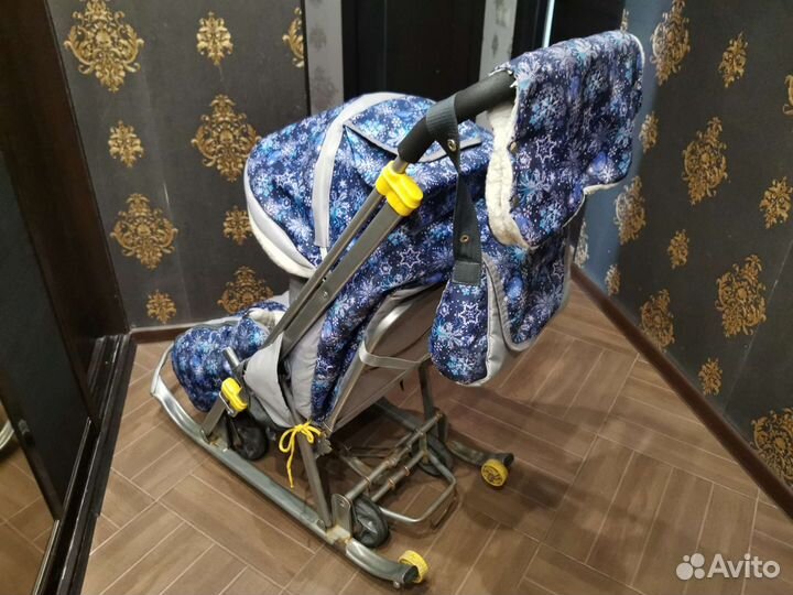 Детские санки коляска бу