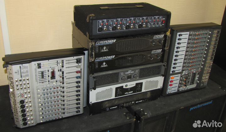 Усилители звука Активные микшеры 100-3000W 8шт Pro