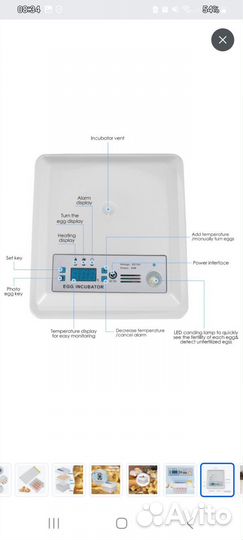 Инкубатор для яиц автоматический