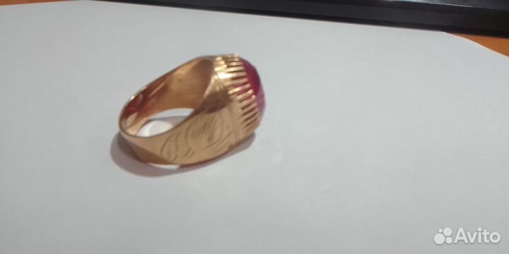Золотое кольцо с корундом 583 СССР