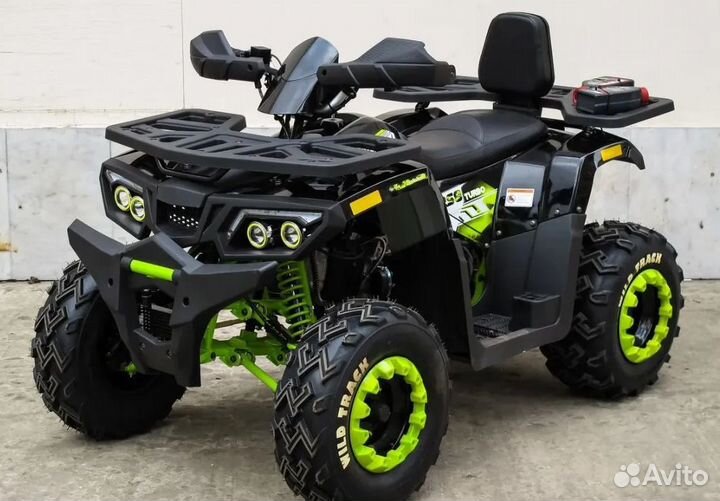 Квадроцикл Motoland Wild Track 200 LUX черн. зел